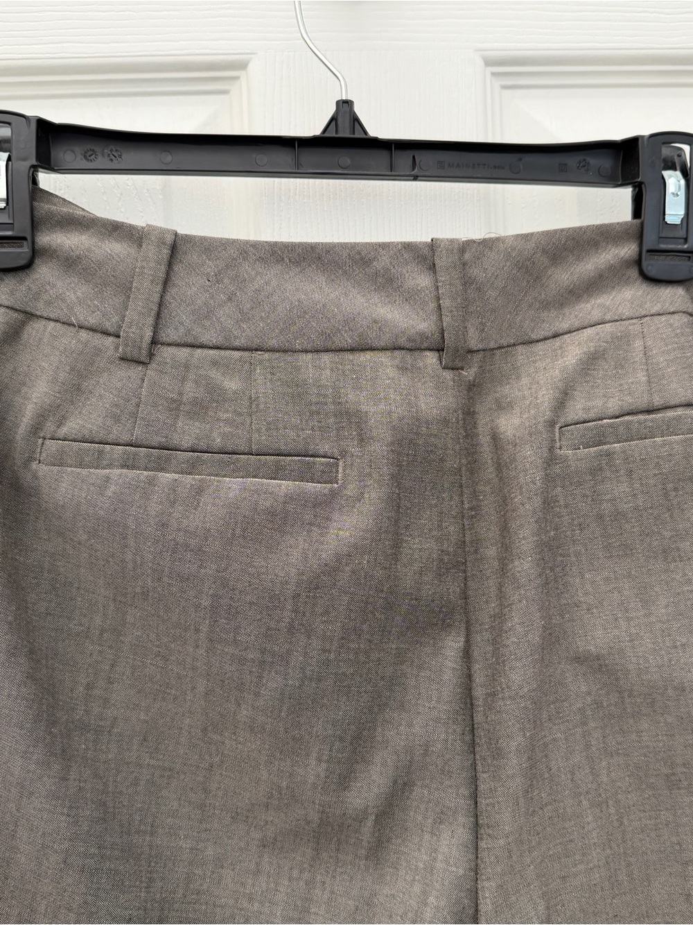 Ann Taylor Straight Leg Dress Trousers - Taupe Gray - Picture 4 of 4